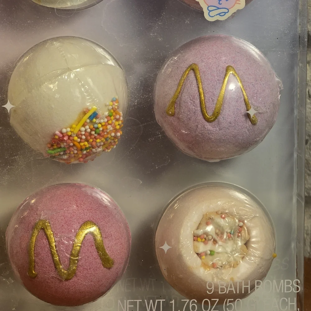 9 Count Cute Girl's Bath Bomb Set‎